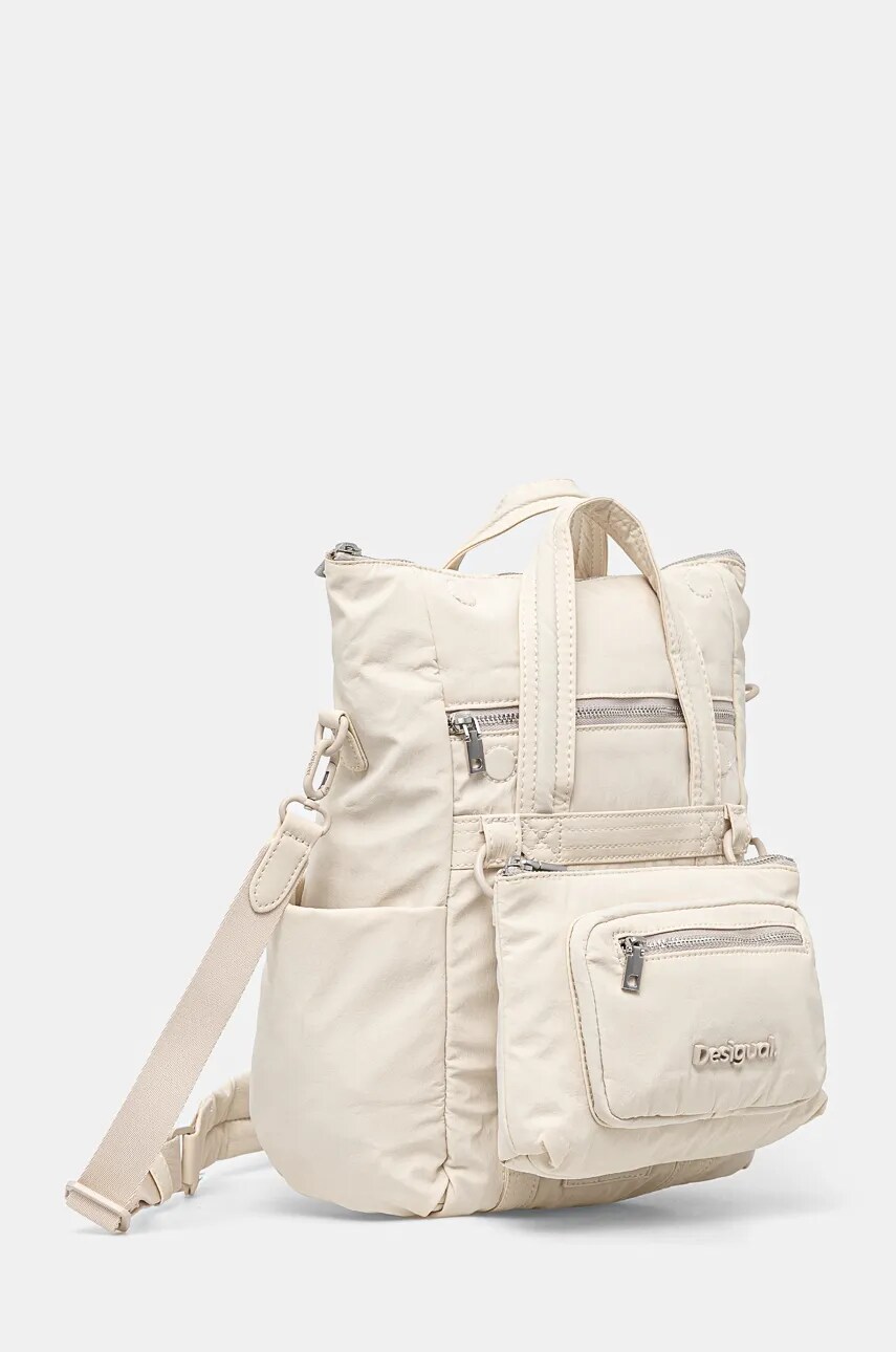 Рюкзак Desigual BASIC MODULAR колір бежевий малий однотонний 24WAXY40