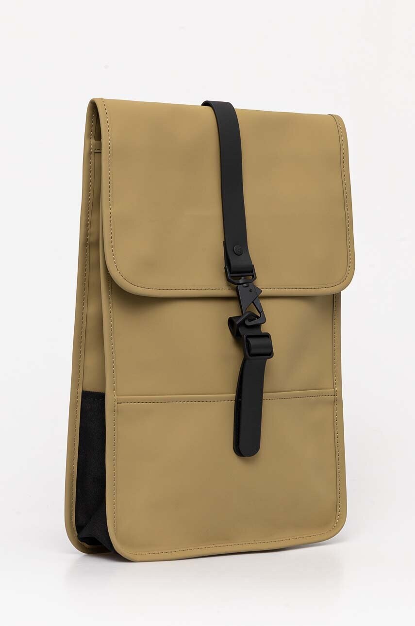 Рюкзак Rains Backpack Mini W3 колір зелений великий однотонний 13020-44