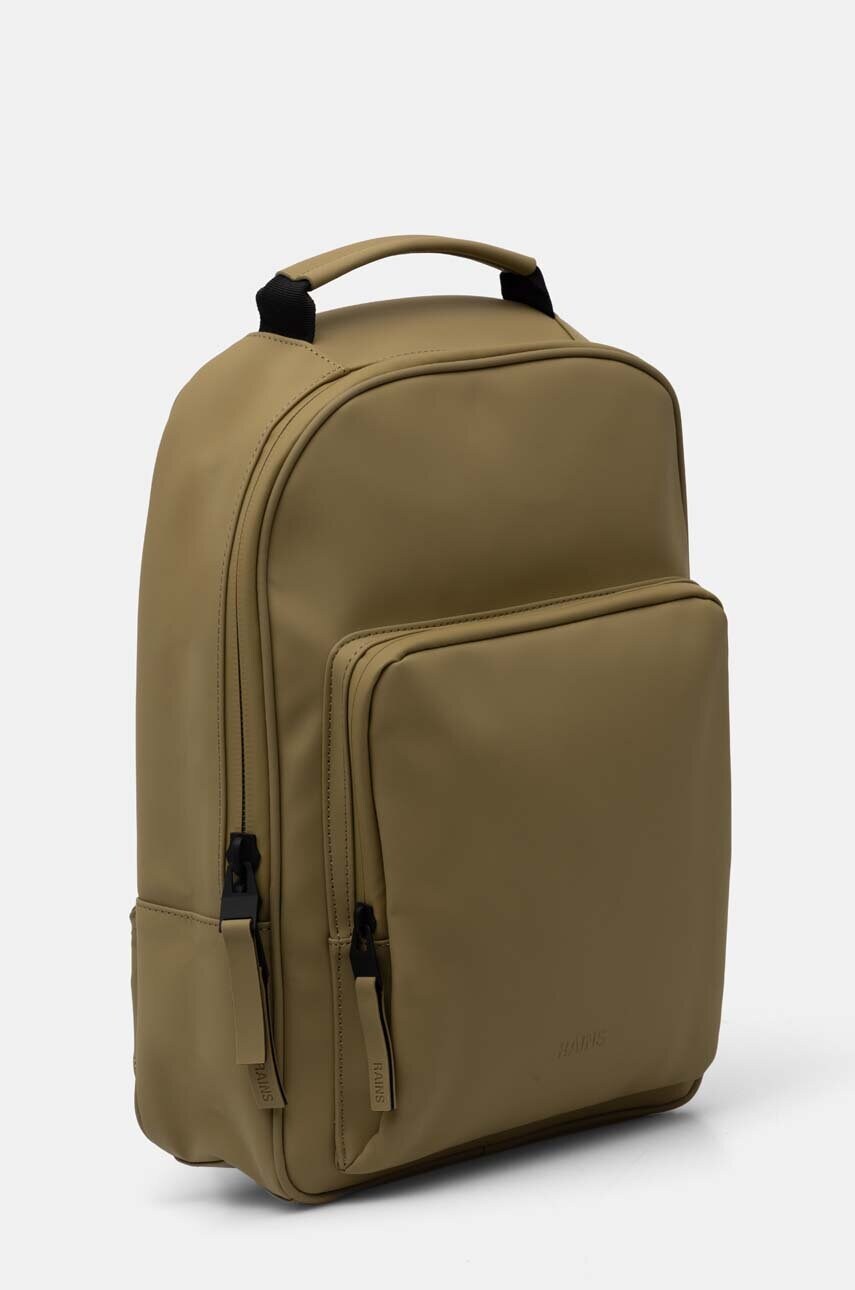 Рюкзак Rains Book Daypack W3 колір зелений великий однотонний 13260-44