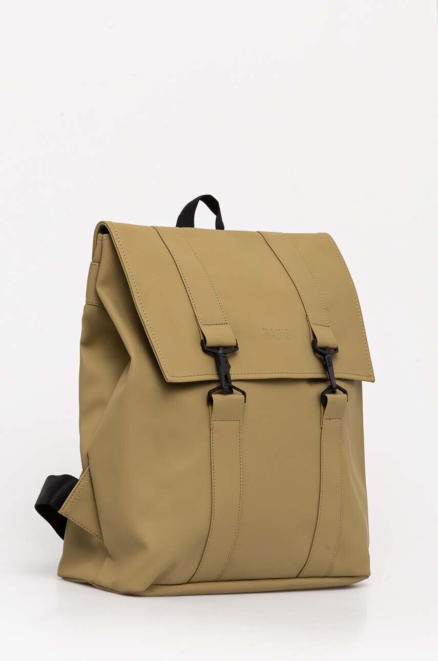Рюкзак Rains MSN Bag W3 колір зелений великий однотонний 13300-44