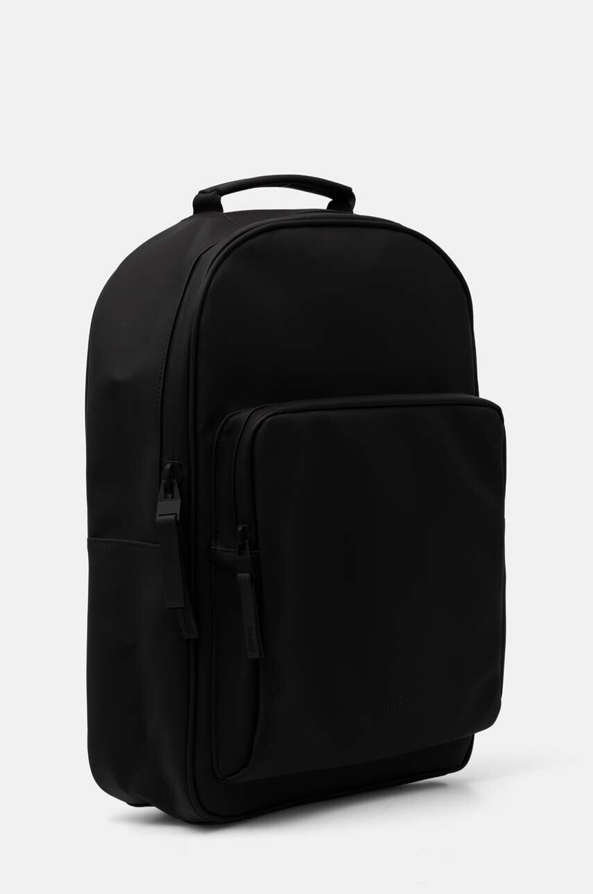 Рюкзак Rains Book Daypack Large W3 колір чорний великий однотонний 13680-01