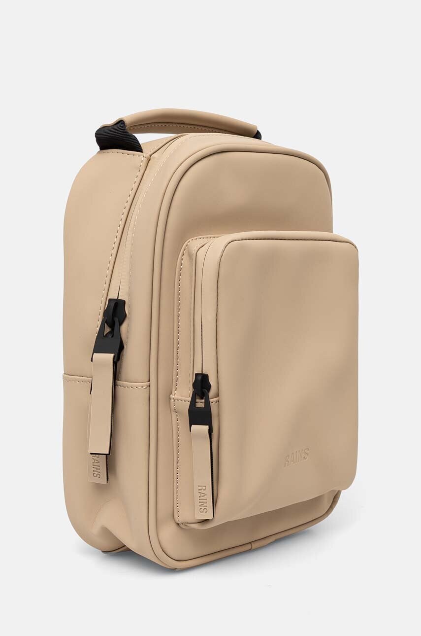 Рюкзак Rains Book Daypack Mini W3 колір бежевий малий однотонний 13690-24