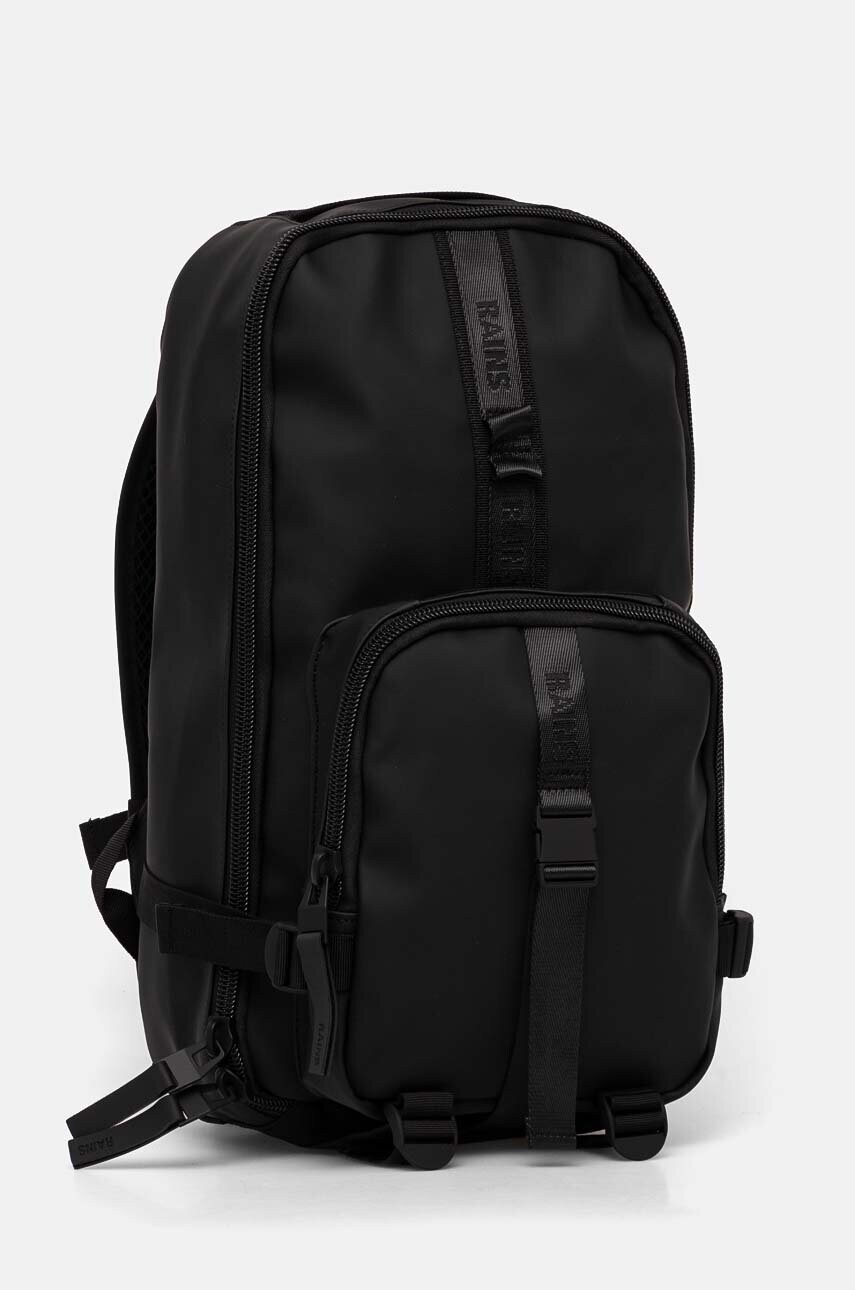 Рюкзак Rains Trail Rucksack W3 колір чорний великий однотонний 14350-01