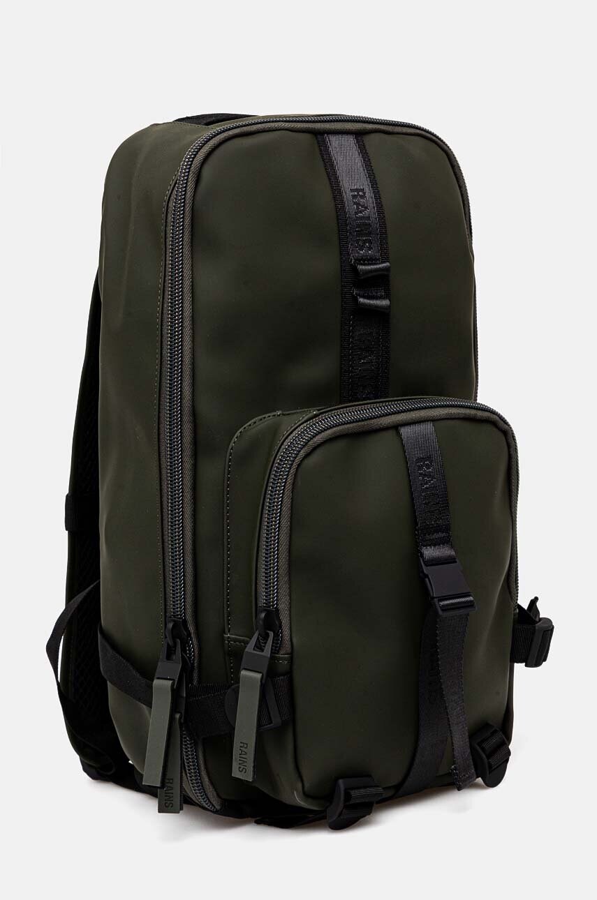 Рюкзак Rains Trail Rucksack W3 колір зелений великий однотонний 14350-03