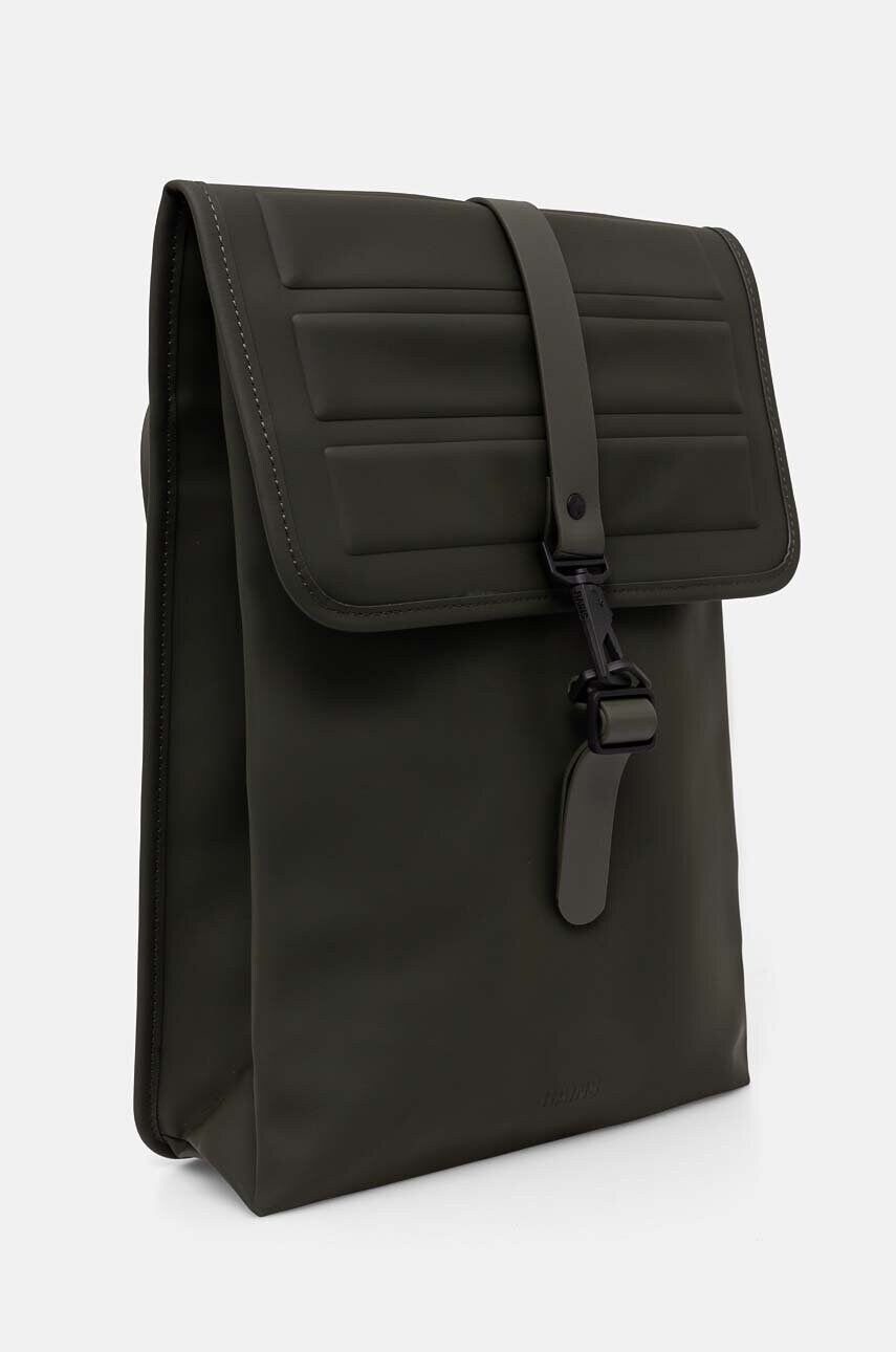 Рюкзак Rains Shield Rucksack W3 колір зелений великий однотонний 14940-03