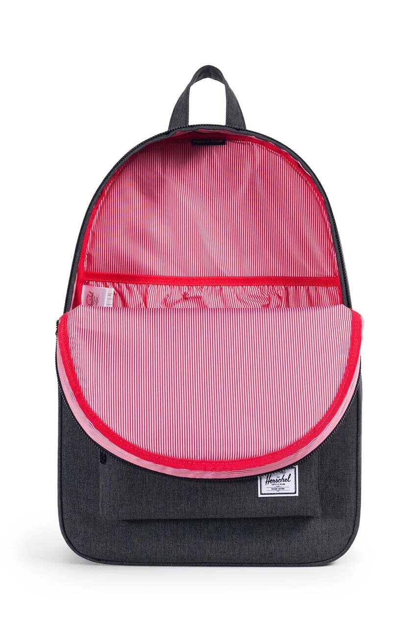 Рюкзак Herschel Settlement Black Crosshat колір чорний великий однотонний 10005-02093-OS
