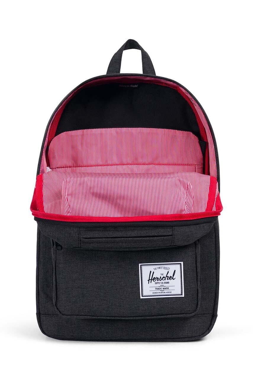 Купити Рюкзак Herschel Pop Quiz Black Crosshatch колір чорний великий однотонний 10011-02093-OS – головне зображення