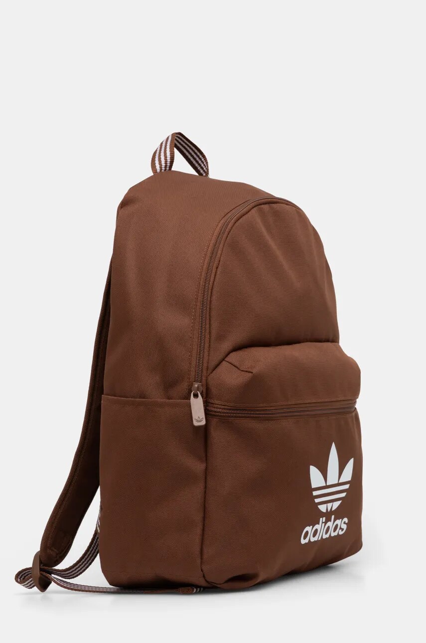 Рюкзак adidas Originals Adicolor колір коричневий великий з принтом IX7458
