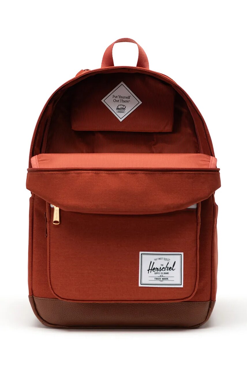 Рюкзак Herschel Pop Quiz Backpack колір помаранчевий великий однотонний 11405-06498-OS