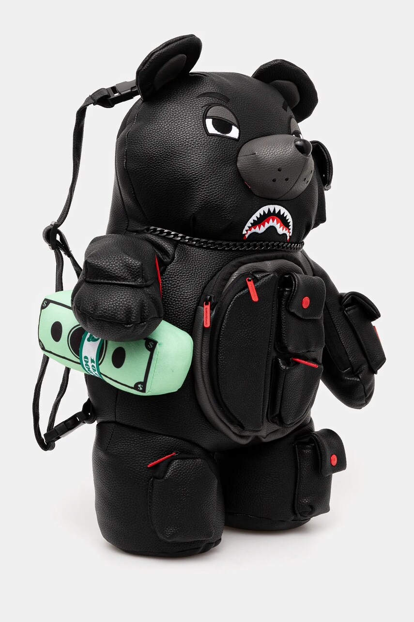 Рюкзак Sprayground колір чорний малий з аплікацією 910B6591NSZ