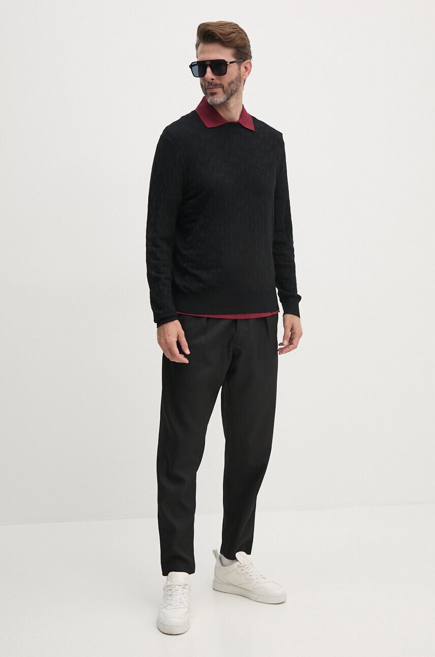 Поло Armani Exchange чоловіче колір бордовий з аплікацією 8NZFSG ZJ81Z