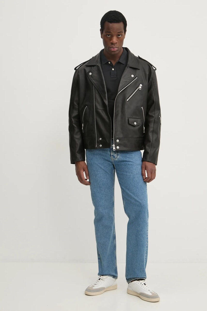 Бавовняний лонгслів Pepe Jeans NEW OLIVER GD LS однотонний PM542213