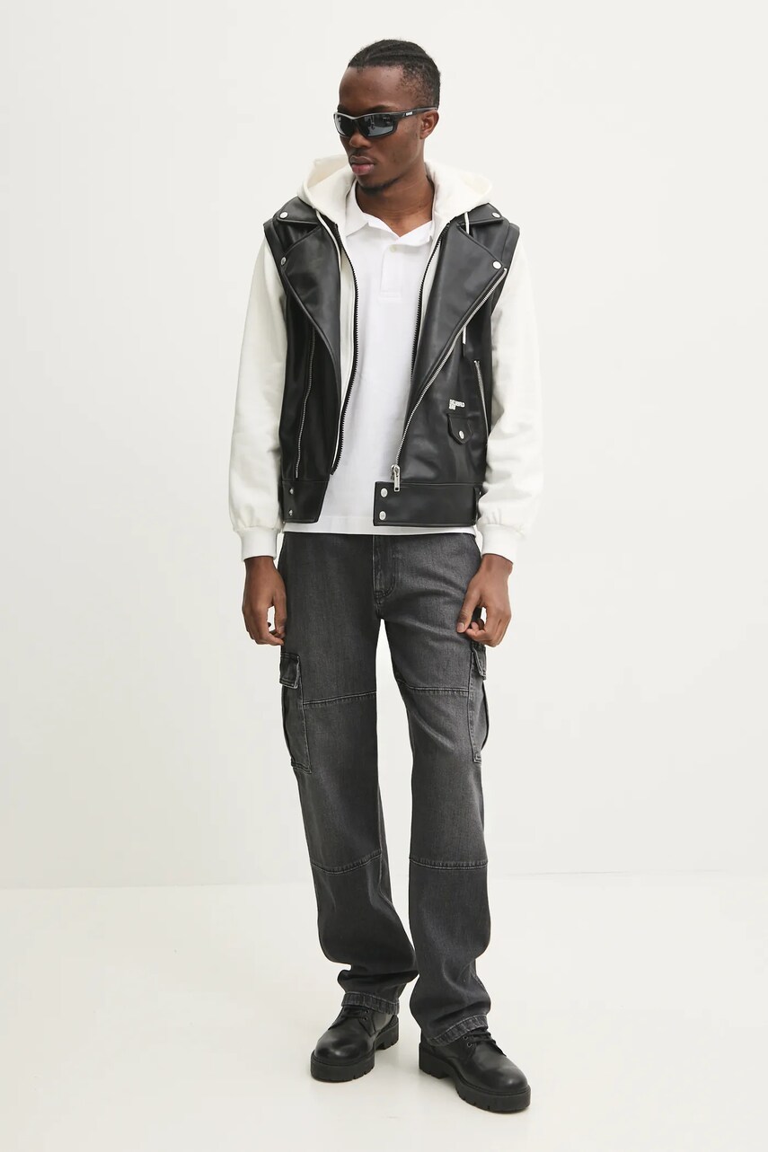 Бавовняне поло Guess Jeans колір білий однотонне M4BP29 KCJV1