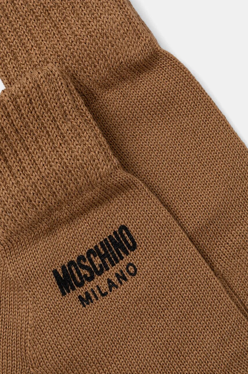 Рукавички Moschino жіночі колір коричневий M3155 65252