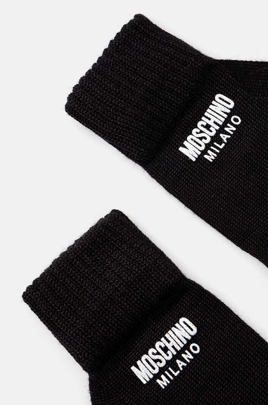 Рукавички Moschino жіночі колір чорний M3155 65252
