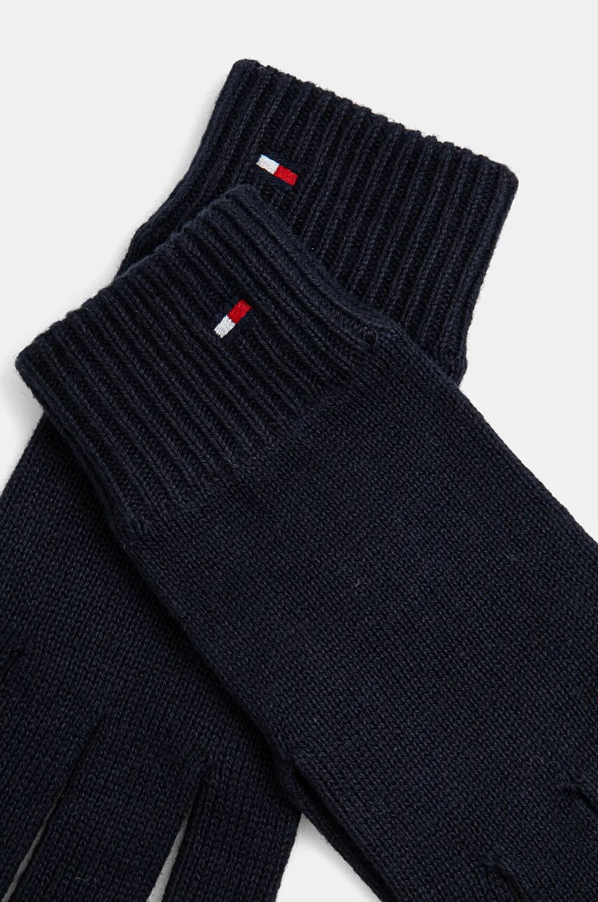 Рукавички з домішкою кашеміру Tommy Hilfiger колір синій AW0AW16435