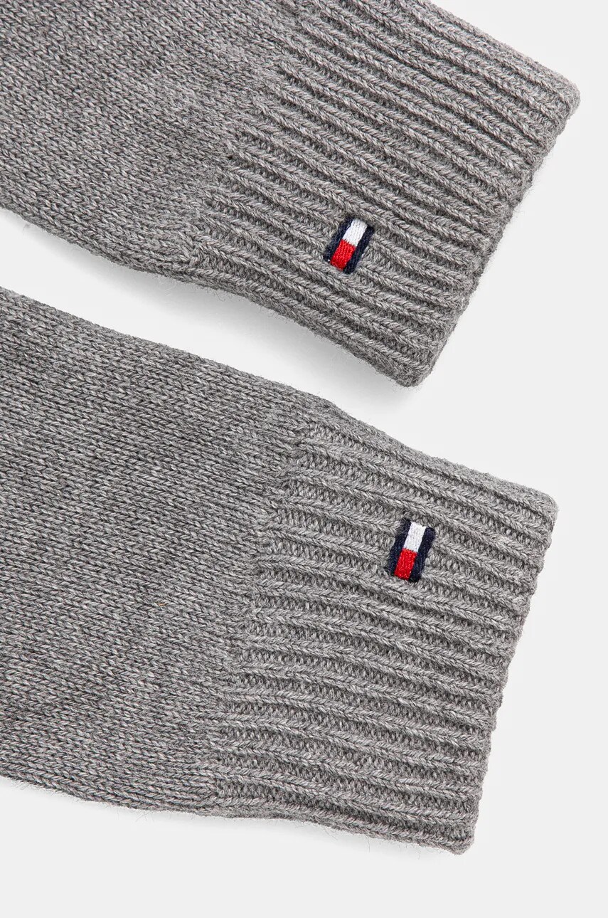 Рукавички з домішкою кашеміру Tommy Hilfiger колір сірий AW0AW16435