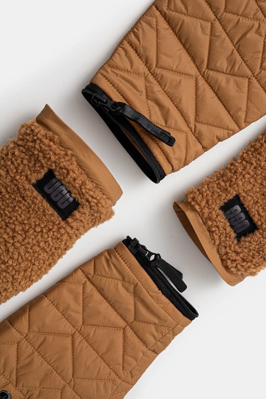 Рукавички UGG жіночі колір коричневий 101228
