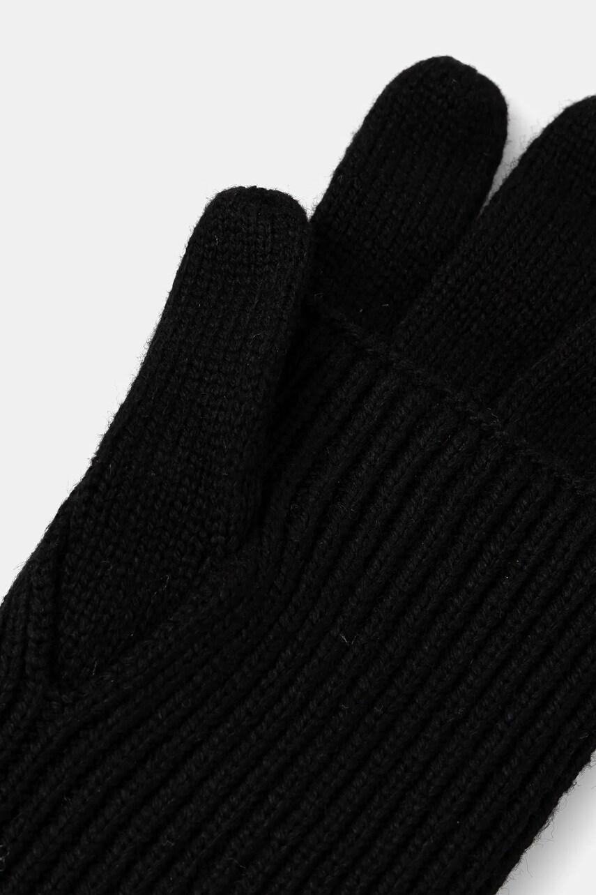 Рукавички з домішкою вовни MICHAEL Michael Kors колір чорний 539825