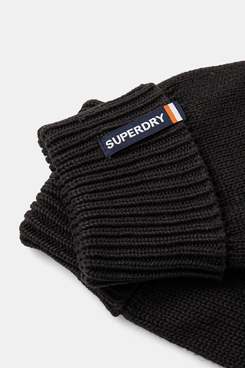 Бавовняні рукавички Superdry колір чорний M9310076A-02A