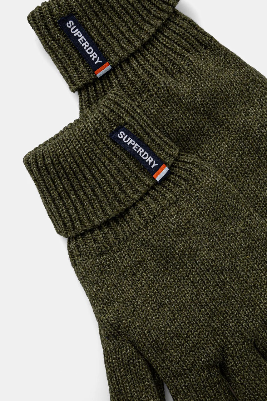 Бавовняні рукавички Superdry колір зелений M9310076A-B6T
