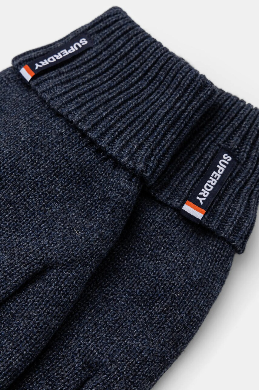 Бавовняні рукавички Superdry колір синій M9310076A-C2P