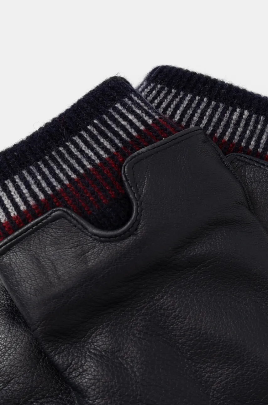 Шкіряні рукавички Tommy Hilfiger чоловічі колір синій AM0AM12830
