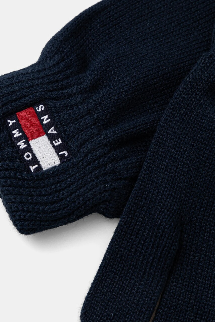 Бавовняні рукавички Tommy Jeans колір синій AM0AM13333