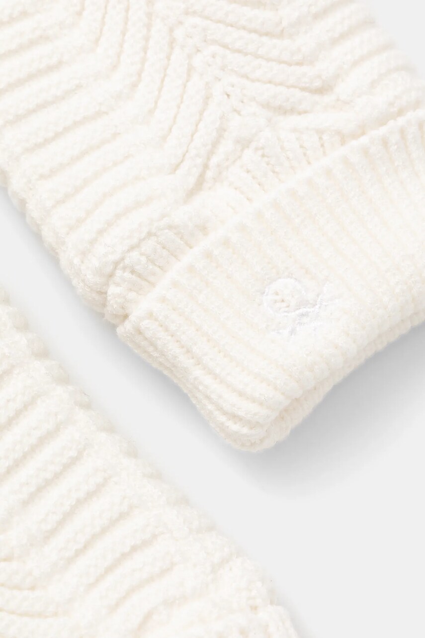 Рукавички United Colors of Benetton колір білий 61LSDG00A