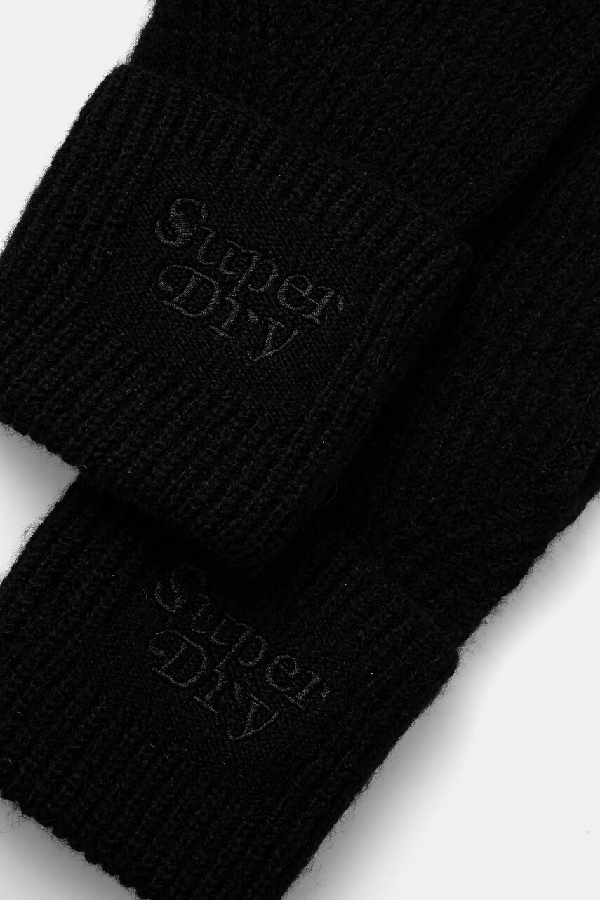 Рукавички з домішкою вовни Superdry колір чорний Y9310077A-02A