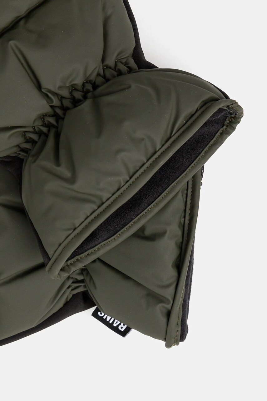 Рукавички Rains Lohja Puffer Mittens W1T2 колір зелений 16080-03