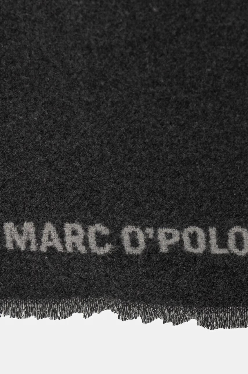 Вовняний шарф Marc O'Polo колір сірий візерунок 409802802173