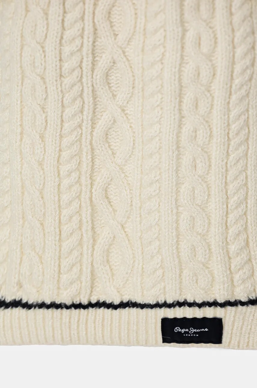 Шарф Pepe Jeans WANDA SCARF жіночий колір бежевий меланж PL060199