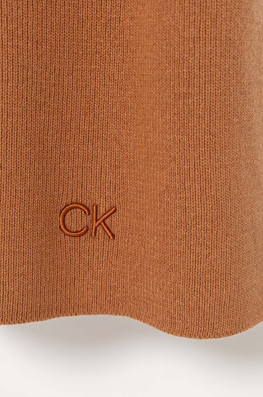 Шарф Calvin Klein жіночий колір коричневий однотонний K60K612601