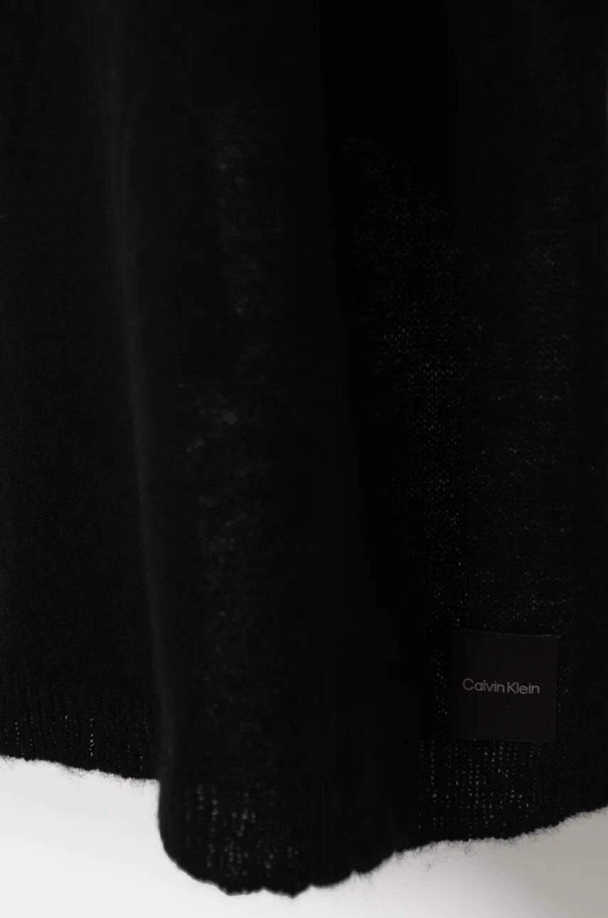 Шарф Calvin Klein жіночий колір чорний однотонний K60K612606