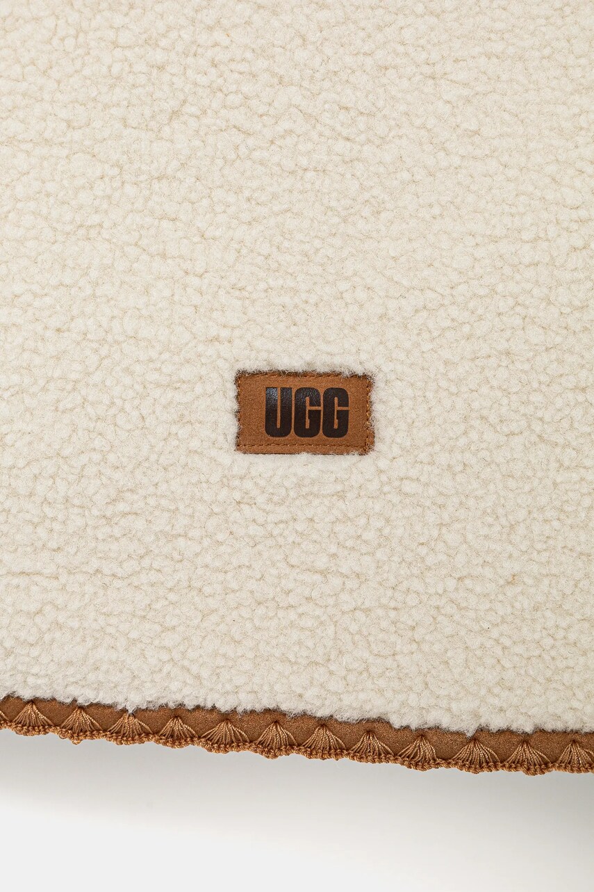 Шарф UGG жіночий колір бежевий однотонний 101021