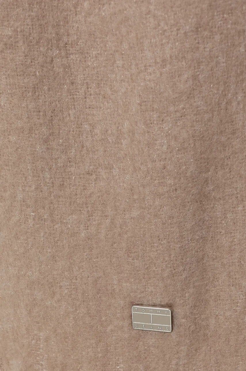 Шарф Tommy Jeans жіночий колір бежевий однотонний AW0AW16790