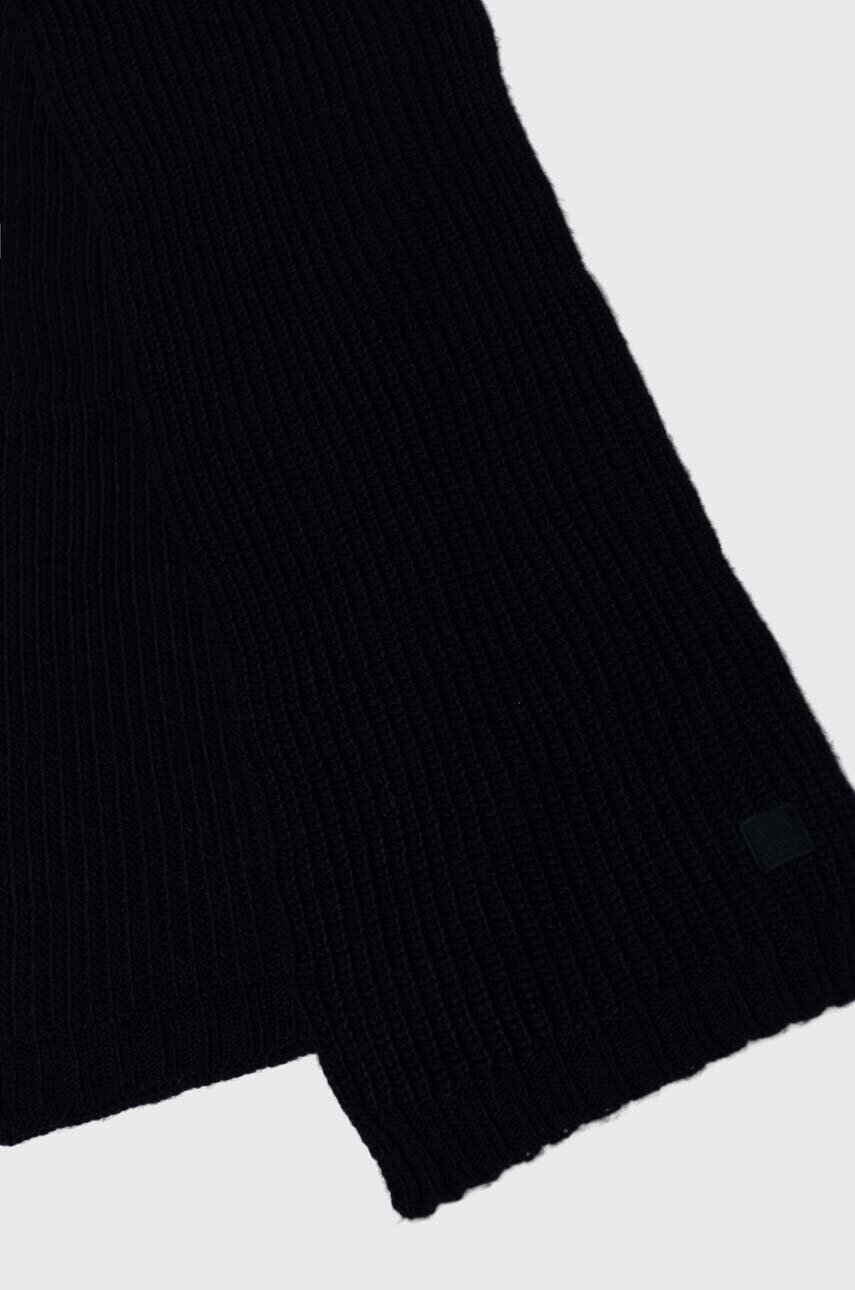Шарф з домішкою вовни Armani Exchange колір синій однотонний 954602 4F302