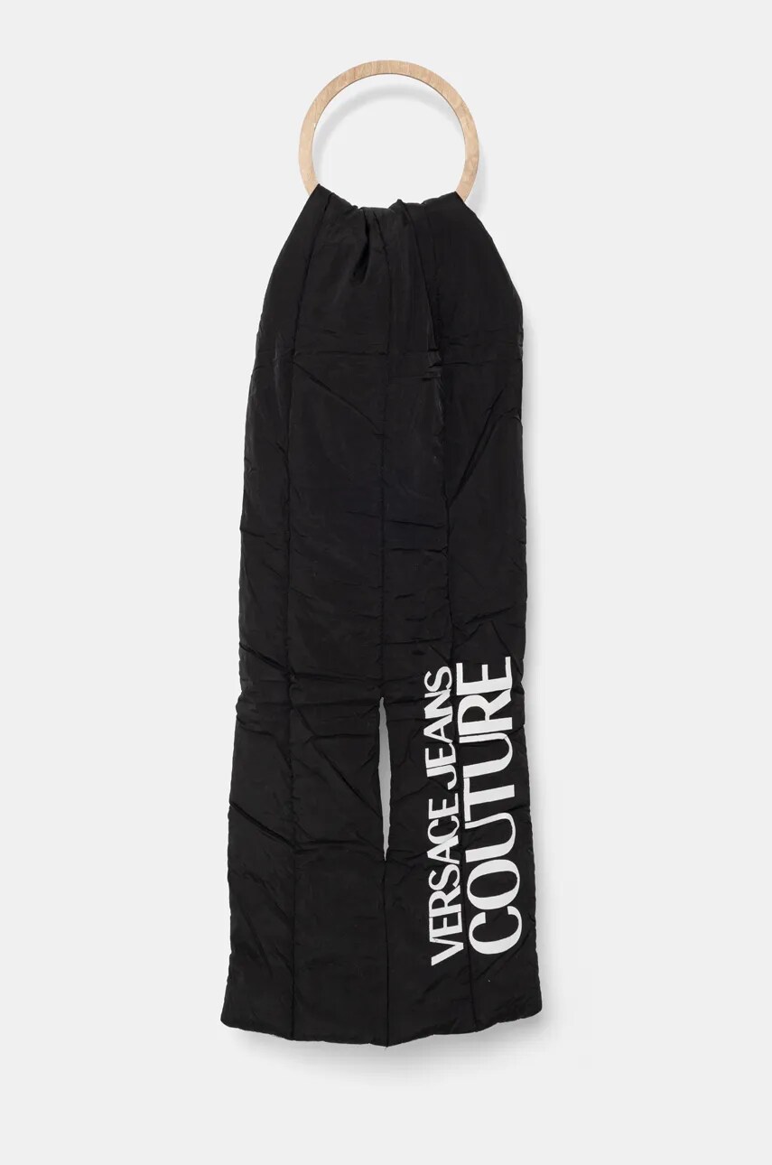 Шарф Versace Jeans Couture чоловічий колір чорний з принтом 77GA2H71 ZSB15