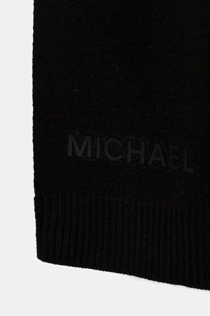 Шарф Michael Kors чоловічий колір чорний однотонний 34378