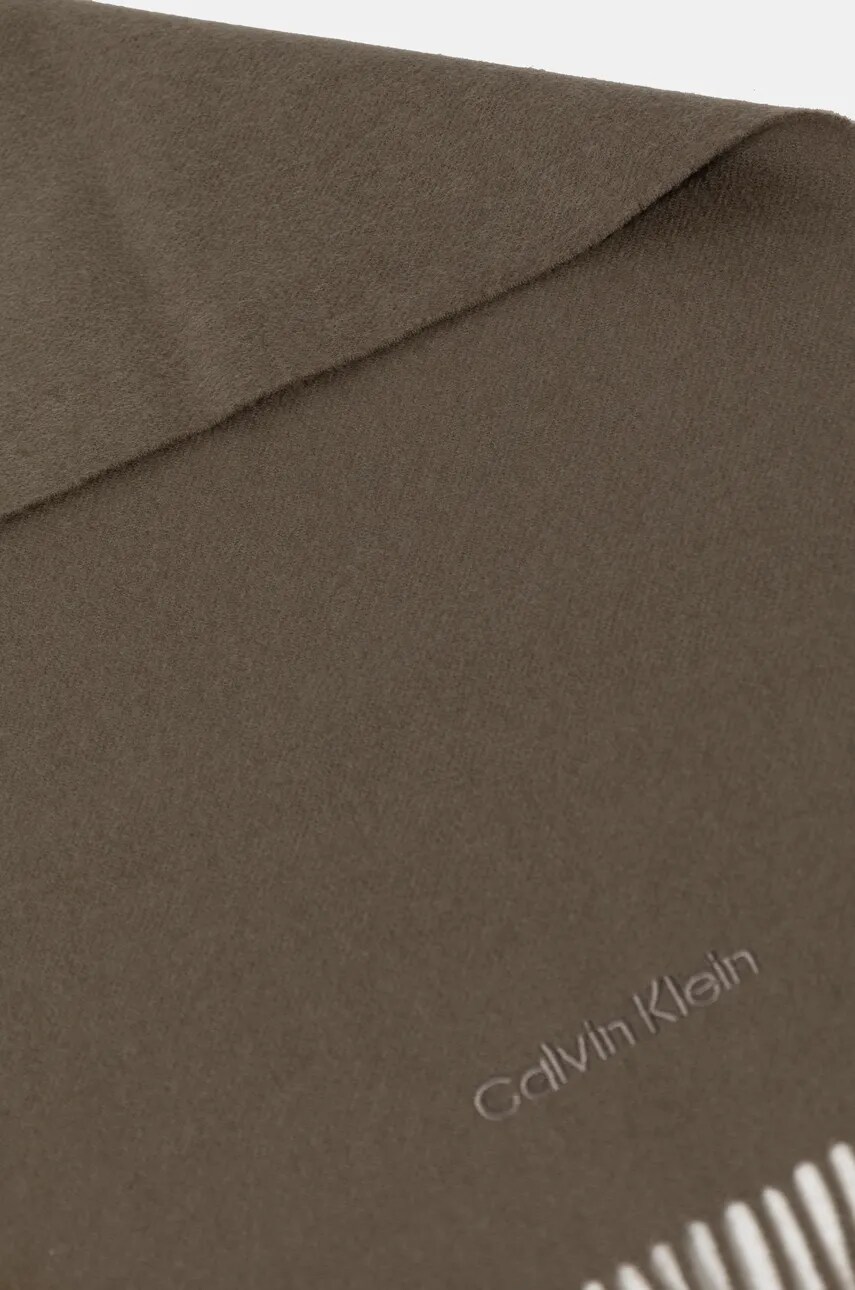 Шарф Calvin Klein чоловічий колір сірий однотонний K50K512378