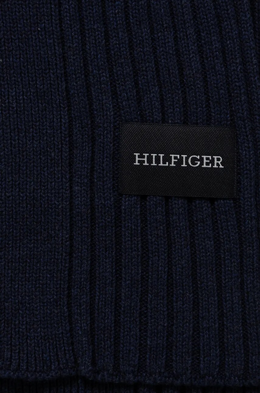 Шарф Tommy Hilfiger чоловічий колір синій однотонний AM0AM12837