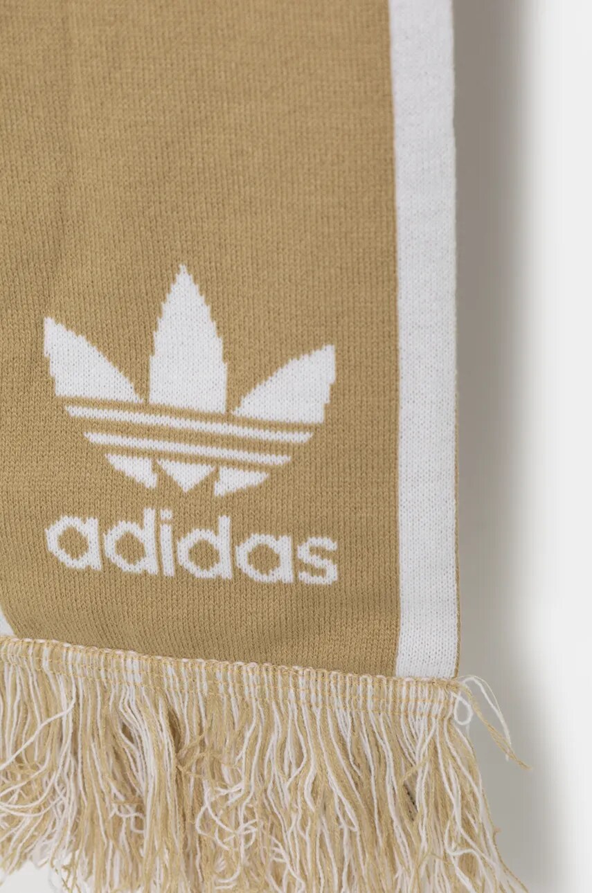 Шарф adidas Originals колір зелений візерунок JG6121