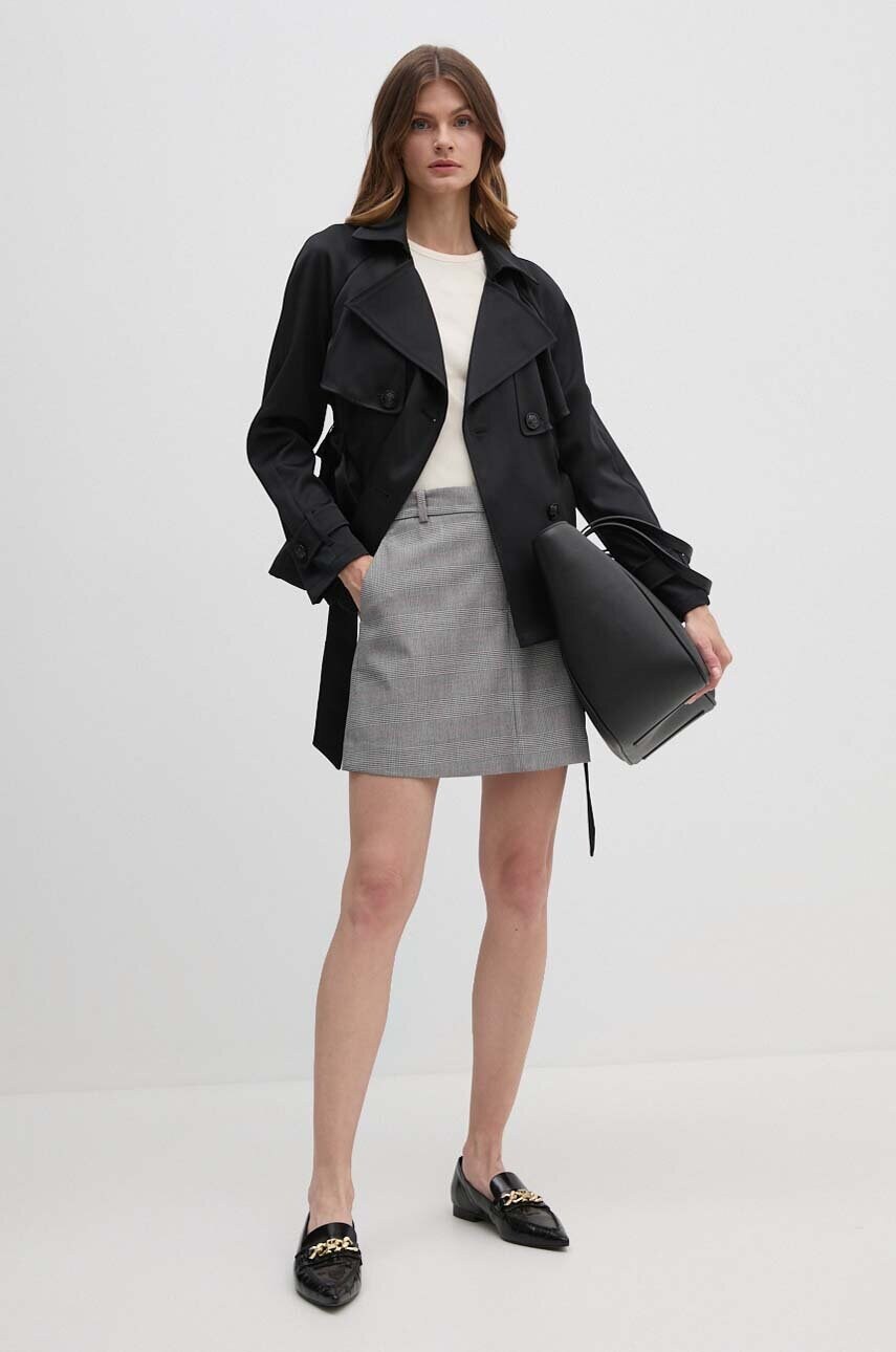 Спідниця Tommy Hilfiger колір сірий mini олівець WW0WW42249
