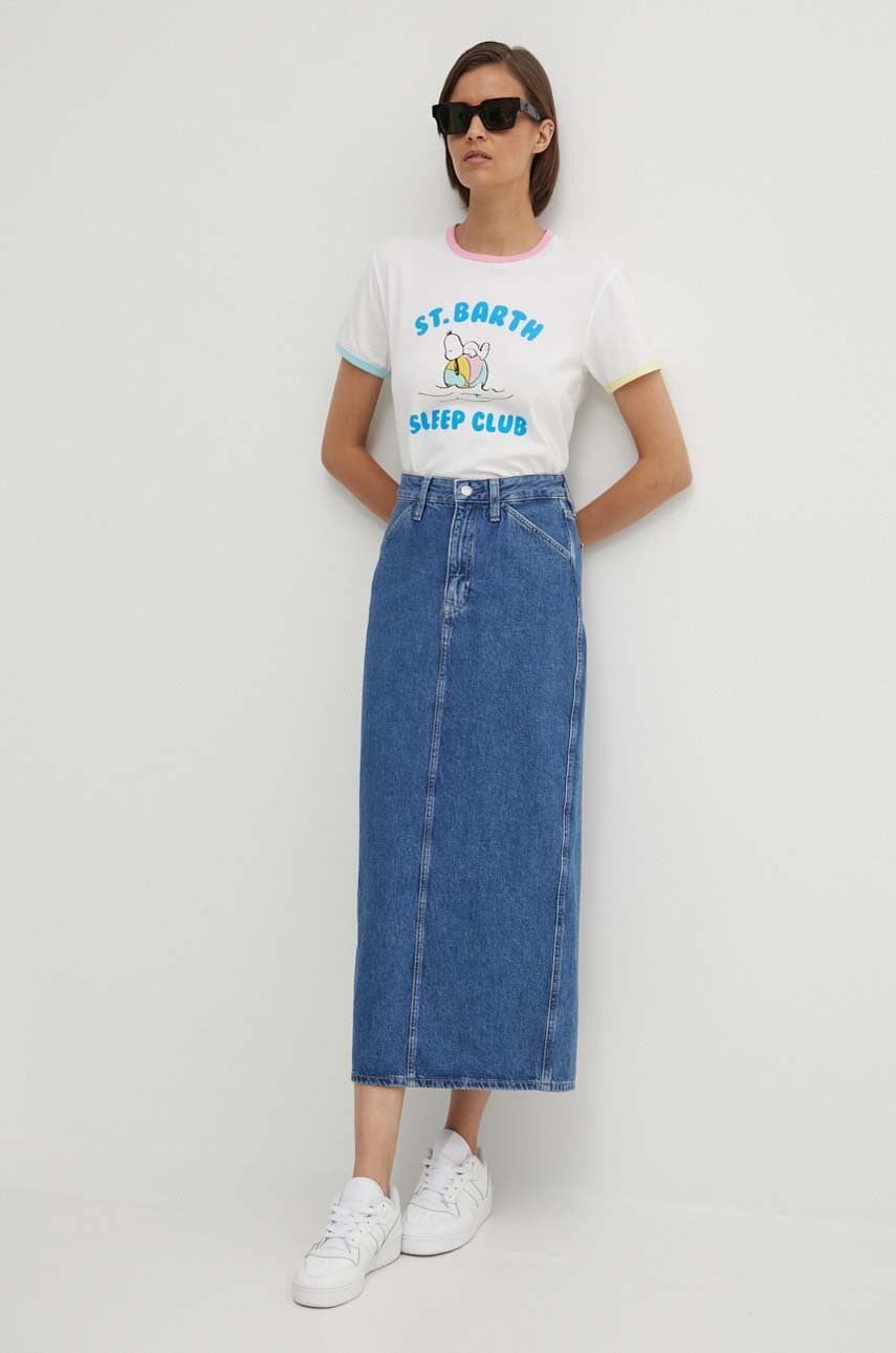 Джинсова спідниця Calvin Klein Jeans maxi пряма J20J223680