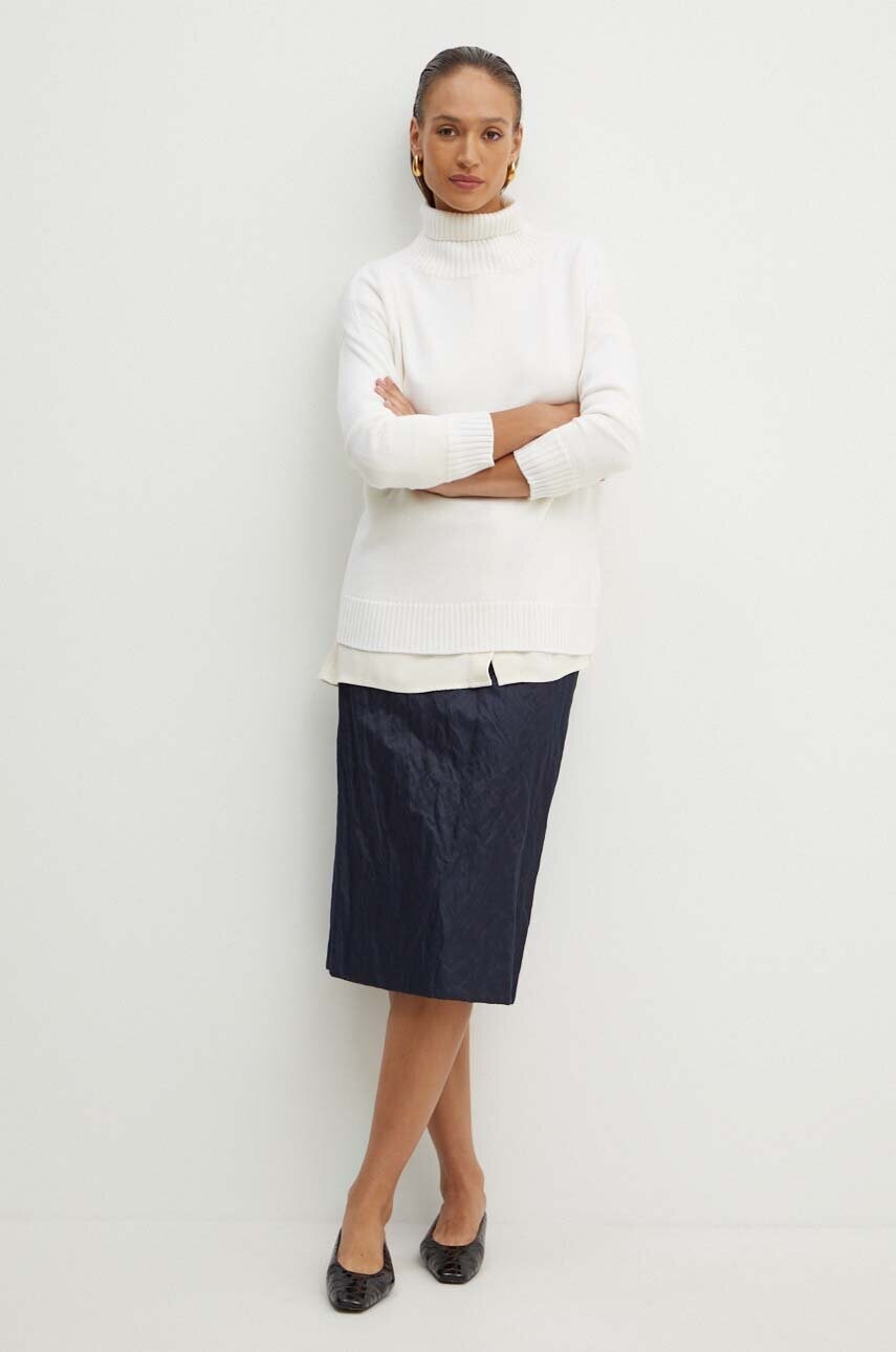 Спідниця Weekend Max Mara колір синій midi пряма 2425106031600