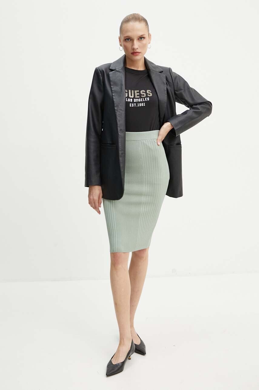 Спідниця Guess LUCILLE колір зелений midi олівець W4YD38 Z2U00