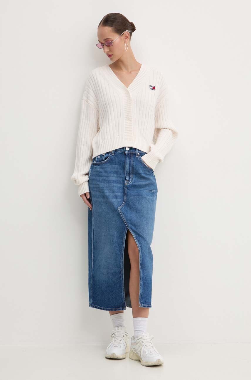 Джинсова спідниця Tommy Jeans midi пряма DW0DW18225
