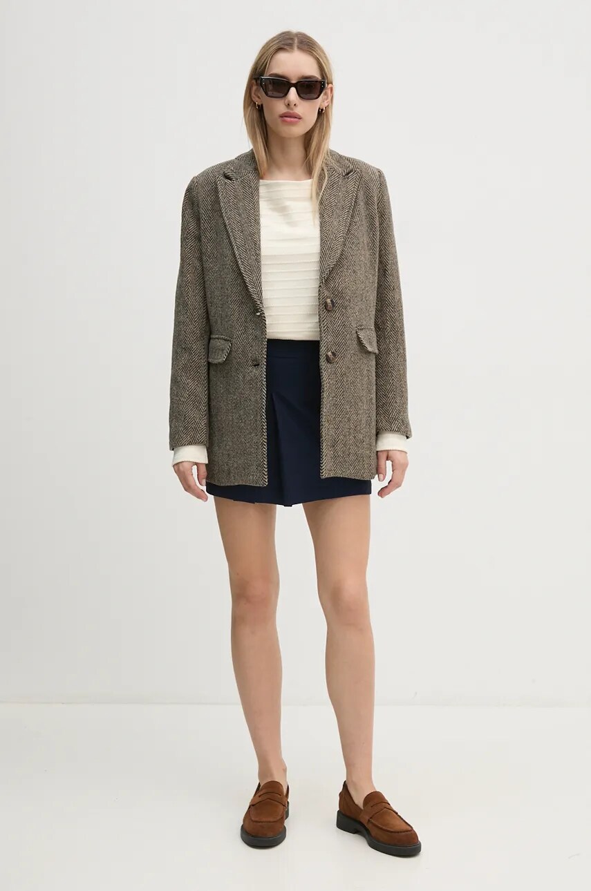 Спідниця United Colors of Benetton колір синій mini розкльошена 4962D003X