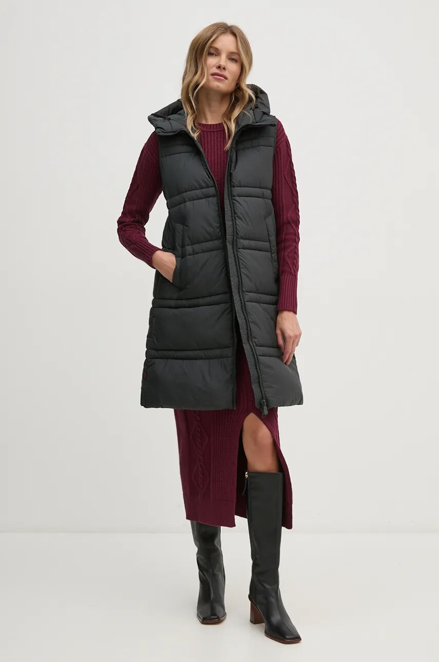 Спідниця Dkny колір бордовий midi пряма DJ4R0377